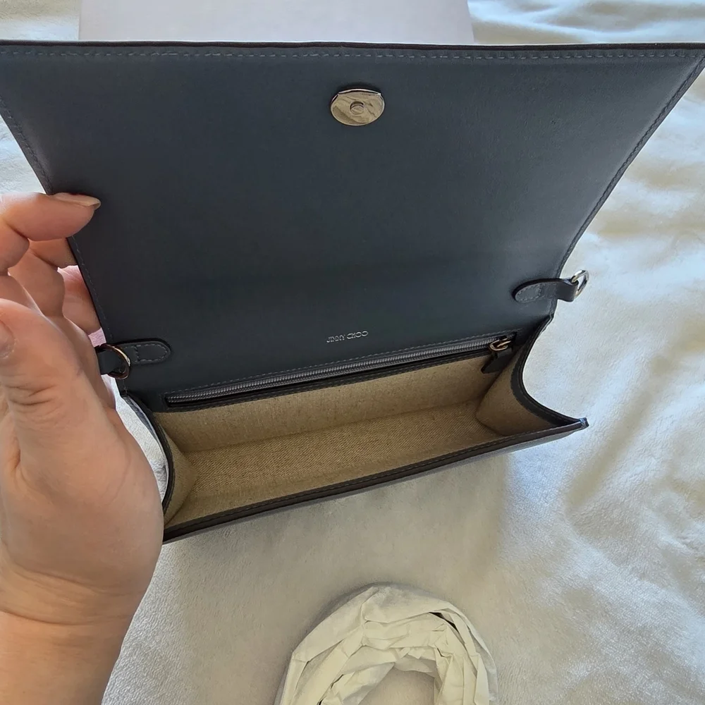 Jimmy Choo Dark Gray Crossbody Bag